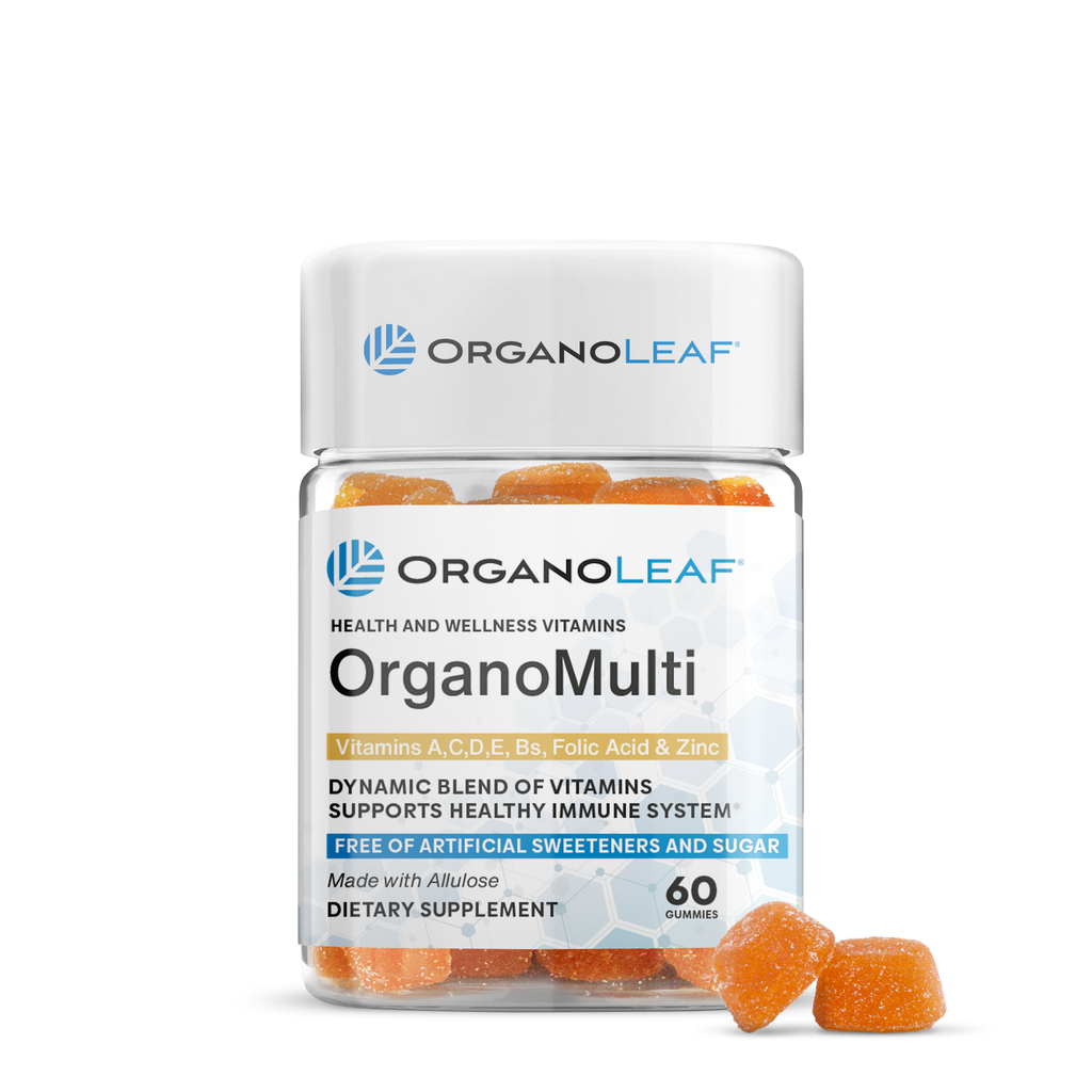 OrganoMulti: Vitamins A, C, D, E, Bs, Folic Acid & Zinc Sugar-Free Gummies