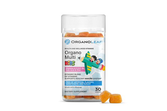 OrganoMulti Kids: Vitamins A, C, D, D, Bs, Folic Acid & Zinc Sugar-Free Gummies