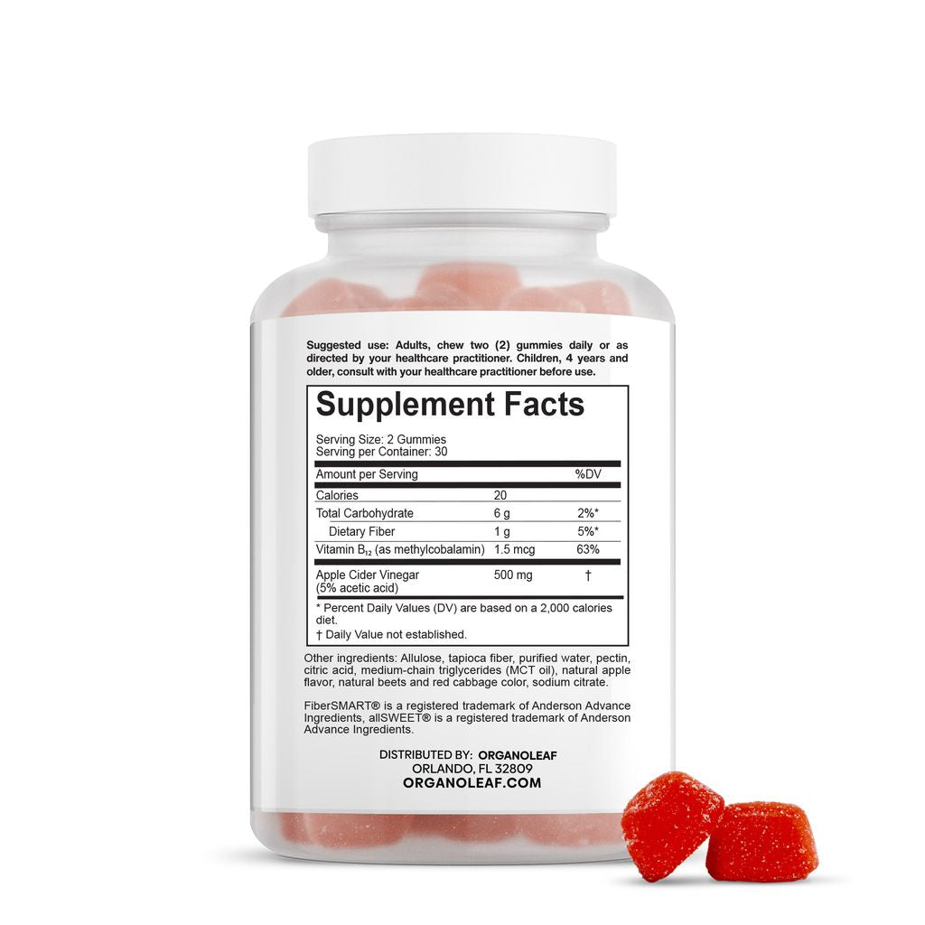 Allu-Lose Weight Management : Apple Cider Vinegar,B12 Sugar-Free Gummies