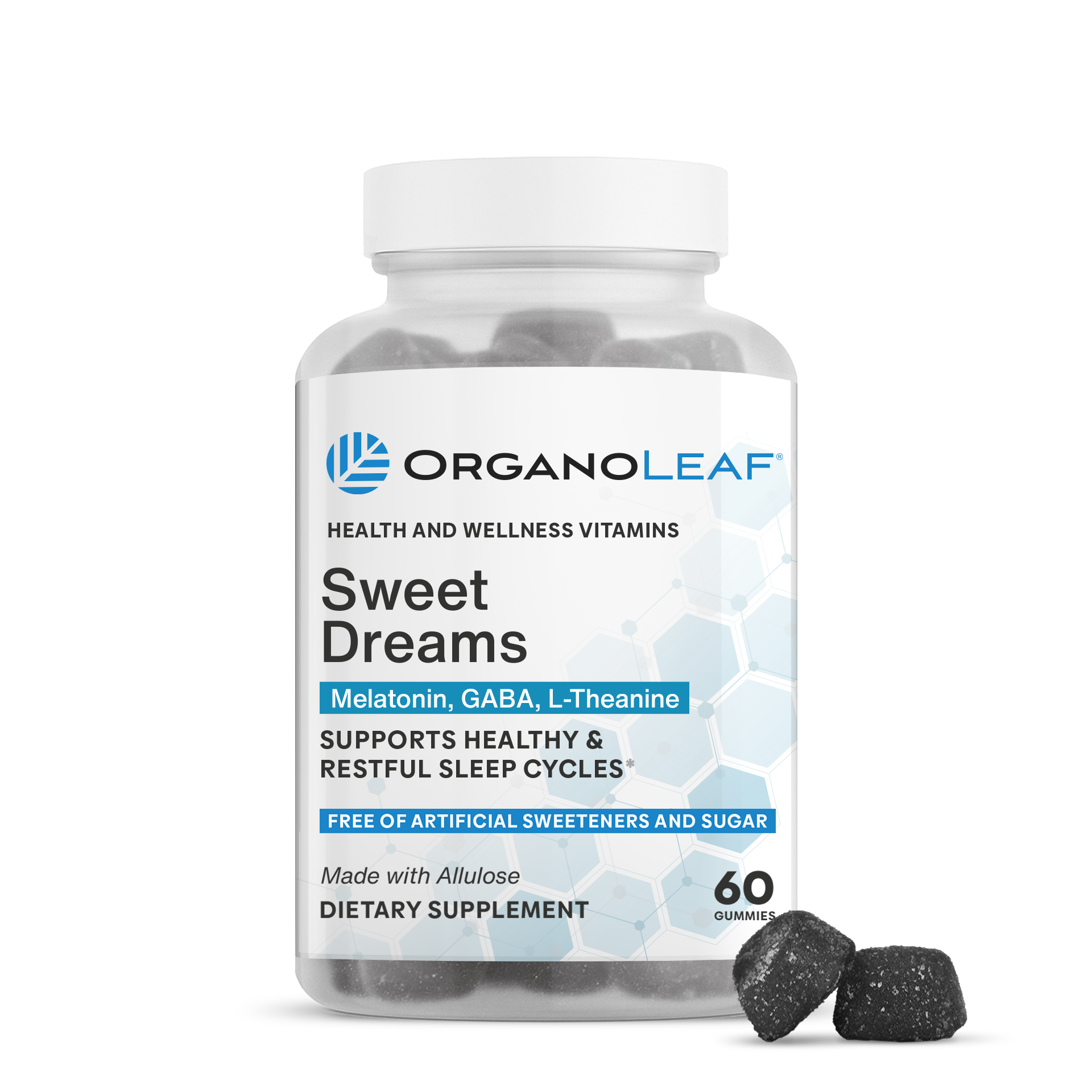 Sweet Dreams: Melatonin, GABA & L-Theanine Sugar-Free Gummies