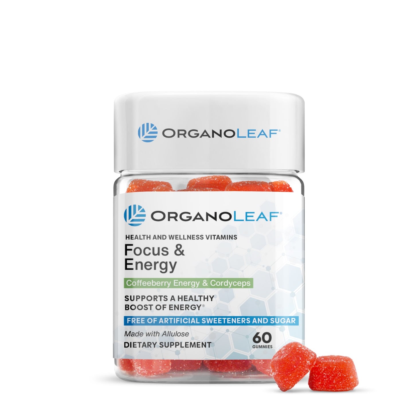 Focus & Energy: Coffeeberry Energy & Cordyceps Sugar-Free Gummies