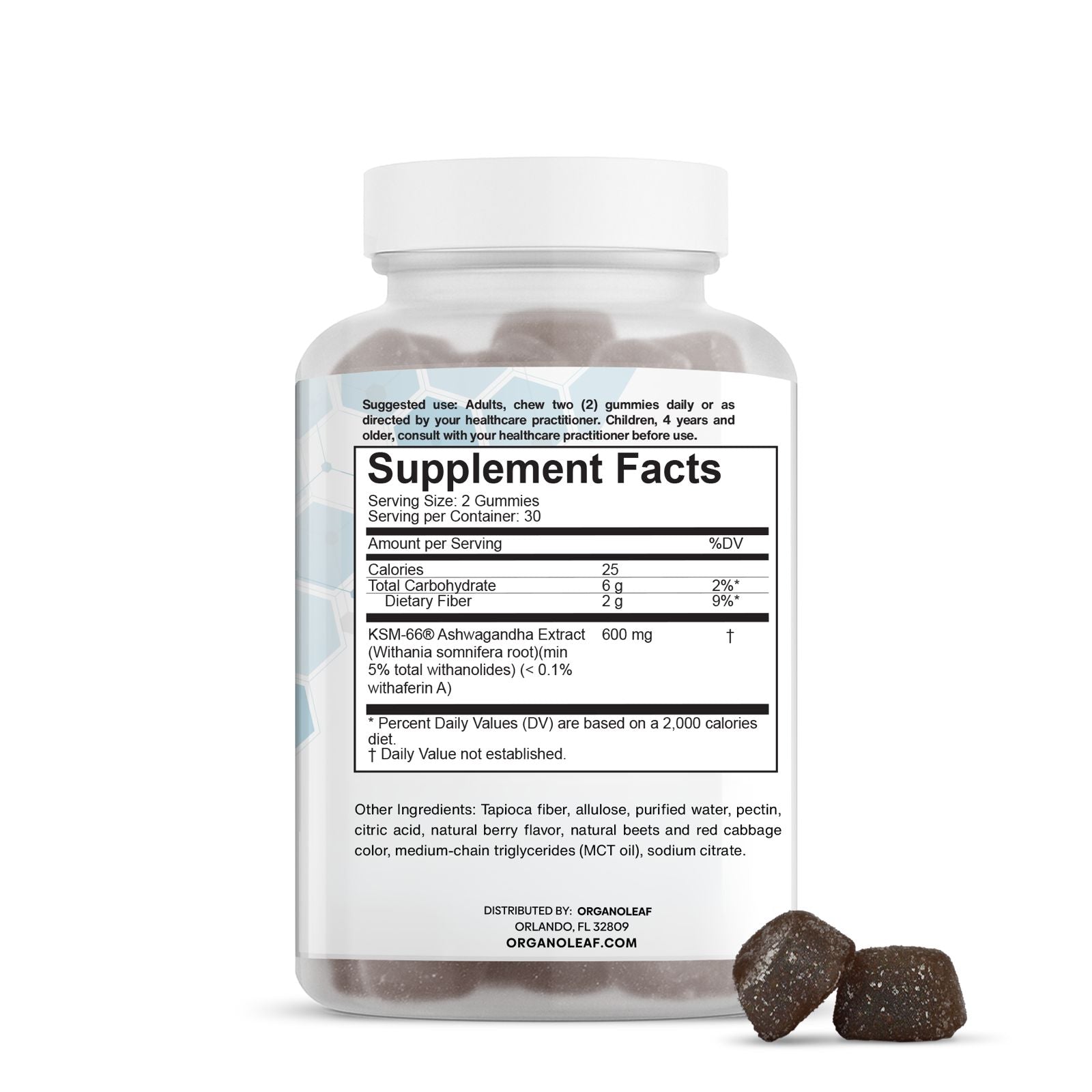 Relax & Refresh: Ashwaghanda, Sugar-Free Gummies