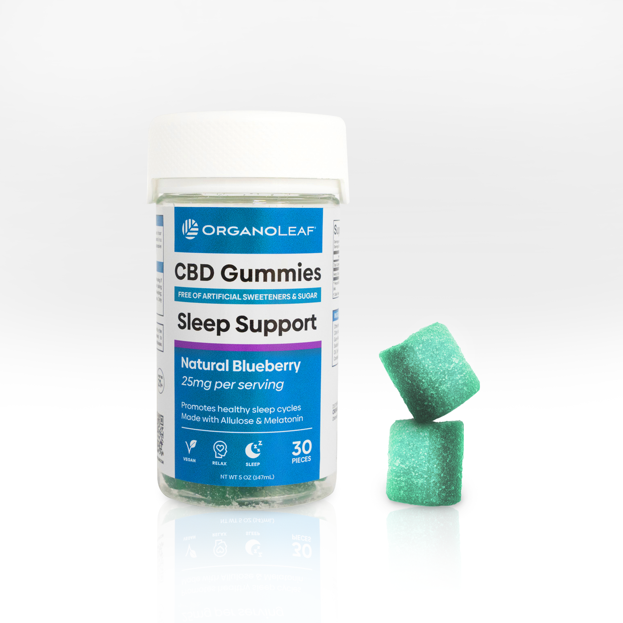 Cbd Sugar Free Gummies Sleep Support Organoleaf Wholesale 5027