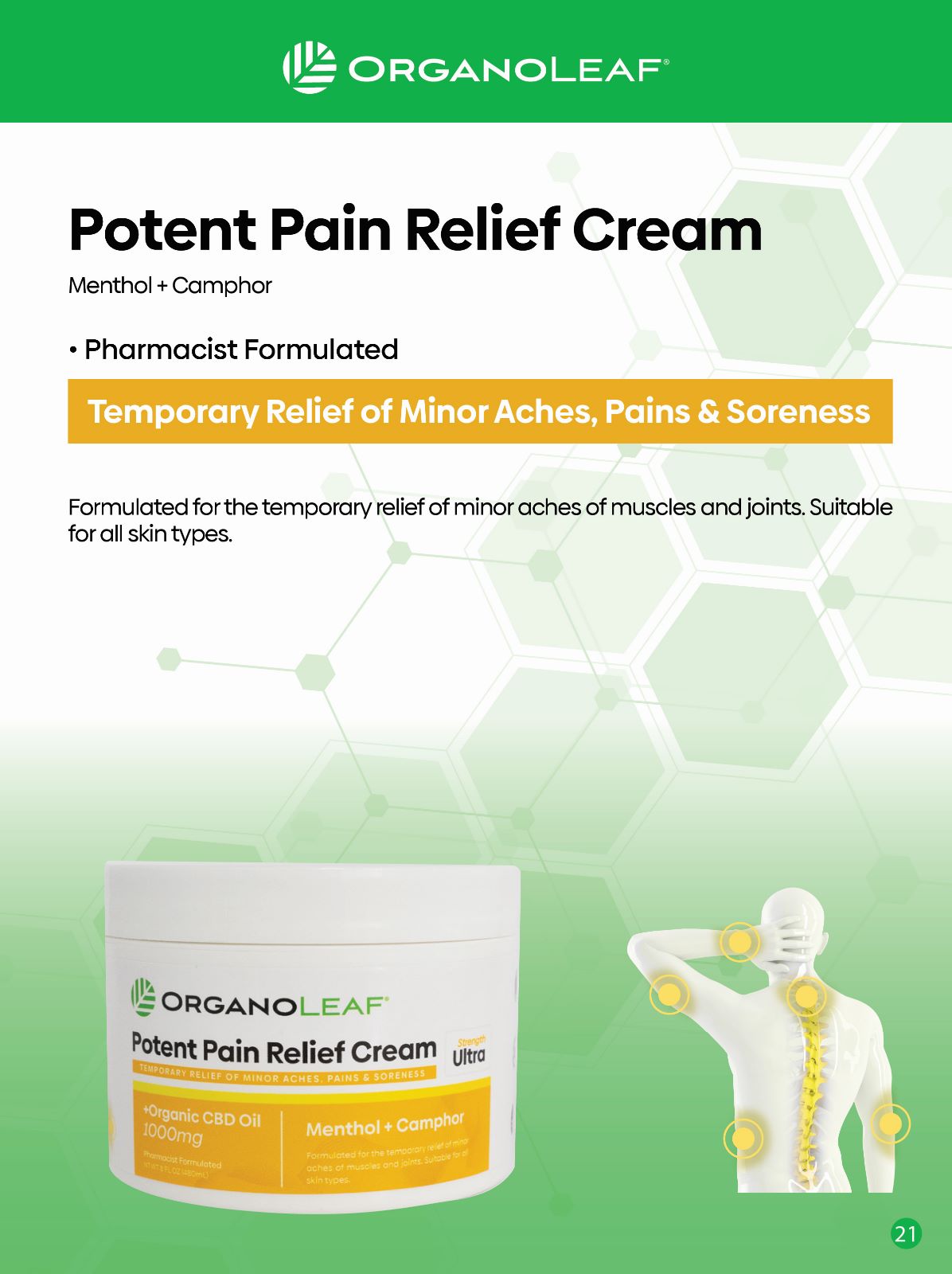 CBD Potent Pain Relief Cream